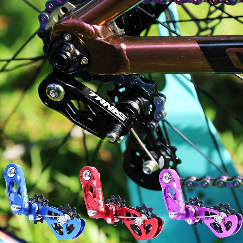 CooMeng Ultra-Smooth Single-Speed Chain Tensioner with Adjustable Tension and Dual Spring Chain Guides - Noiseless Performance and Easy Installation for Dirt Bikes, BMX and Folding Bikes - Image 2